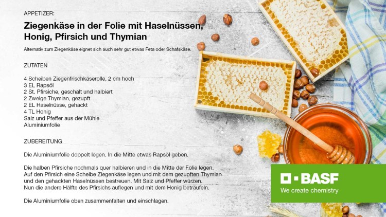 Rezept Ziegenkäse in Alufolie