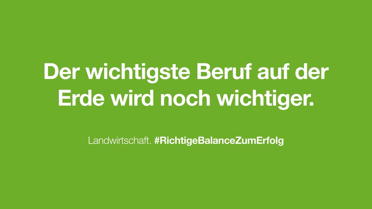 Ist Landwirtschaft der wichtigste Beruf der Welt?