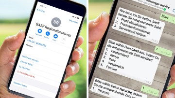 Anmeldung Whatsapp Regionalberatung von BASF Agricultural Solutions Deutschland.